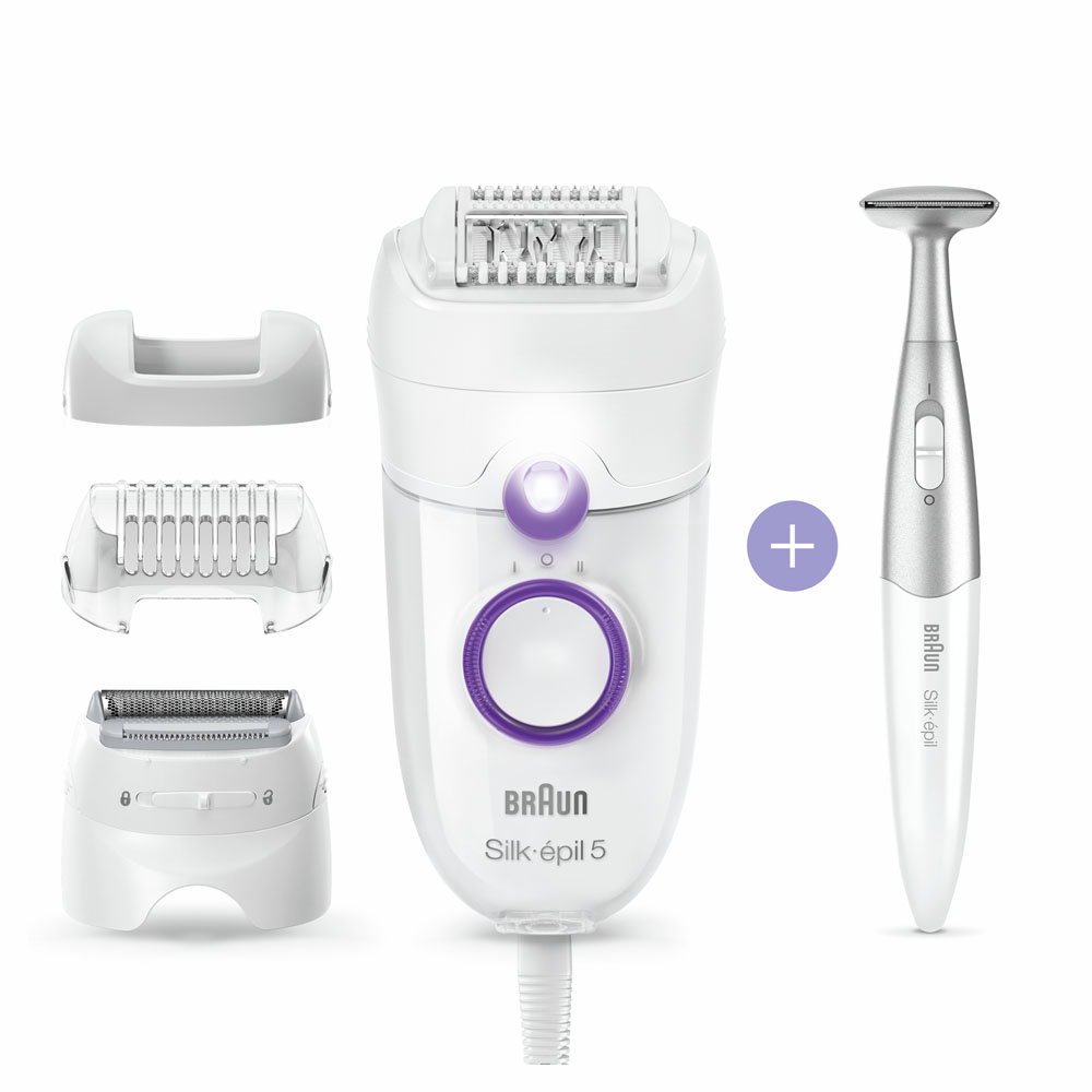 Эпилятор Braun Silk-epil 5 Series 5-825P с триммером White Purple
