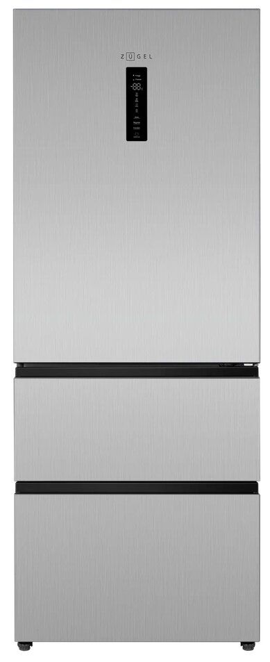 Холодильник ZUGEL ZRFD201X, нержавеющая сталь
