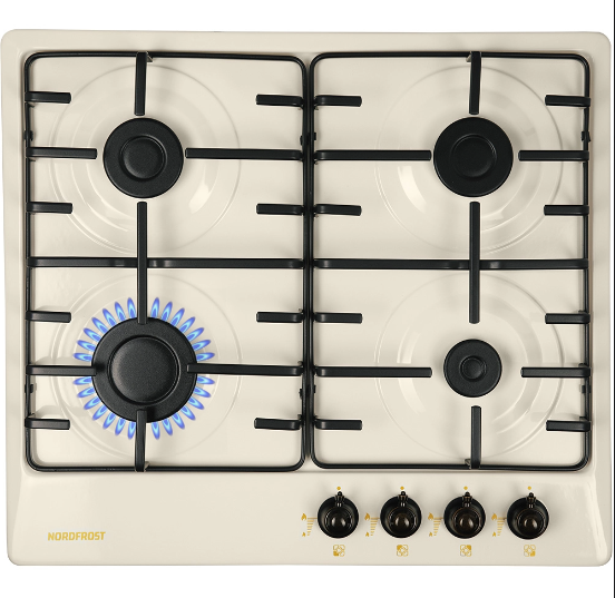 Варочная панель газовая NordFrost HS 6040 YR, бежевый