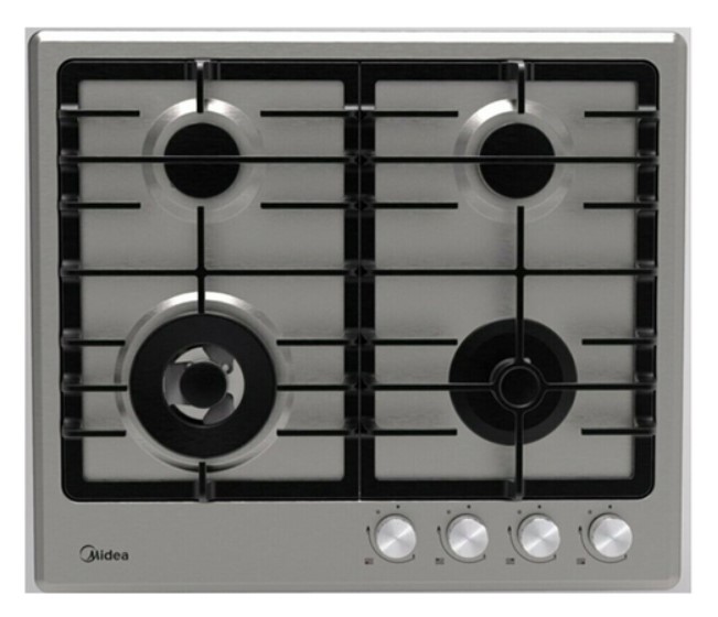 Варочная панель газовая Midea MG645TX, нержавеющая сталь