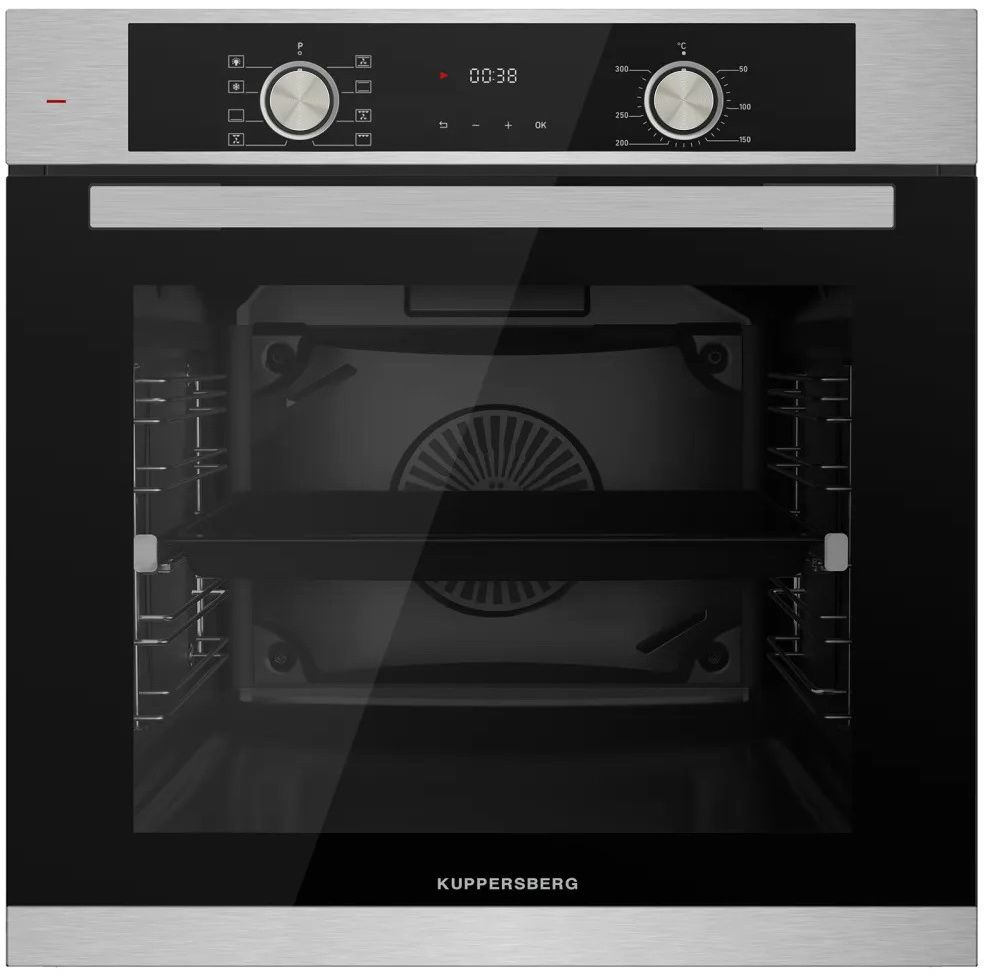 Духовой шкаф электрический Kuppersberg HO 608 BX, серебристый/черный
