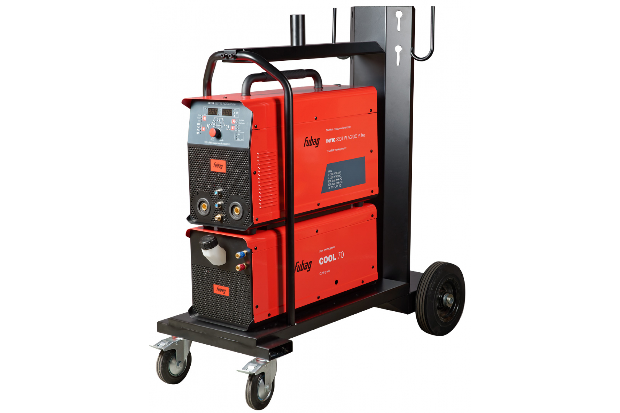 Инвертор сварочный FUBAG INTIG 320 T W DC PULSE 31453 + горелка FB TIG 400W 4m 31876 + переходник 31802 + модуль охлаждения 31409 + тележка 31410 31453.3