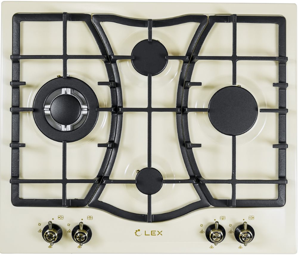 Варочная панель газовая LEX GVE 6043 C IV Light (бежевый)