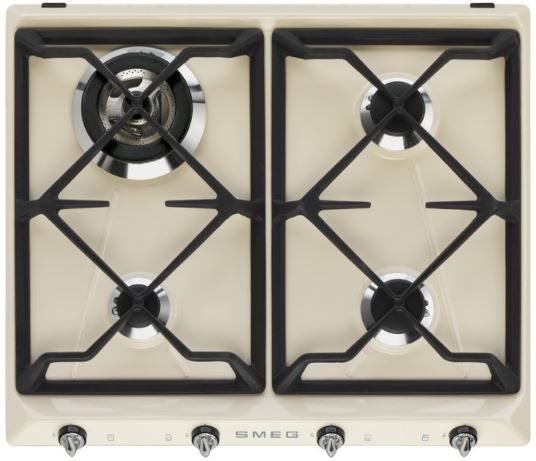 Варочная панель газовая Smeg SR964PGH, кремовый