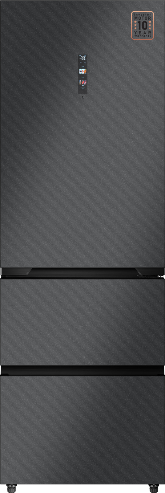 Холодильник Side-by-Side Weissgauff WFD 450 Total NoFrost Inverter Dark Grey Built-in