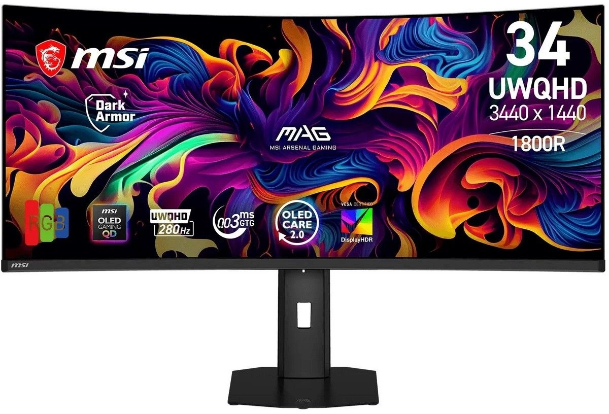 Монитор MSI MPG 341CQP QD-OLED X28, черный