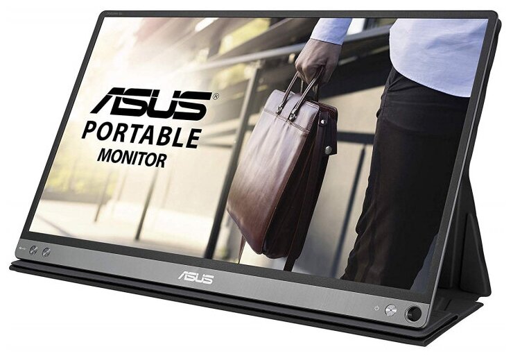 Монитор ASUS Portable MB16AP 15.6", темно-серый