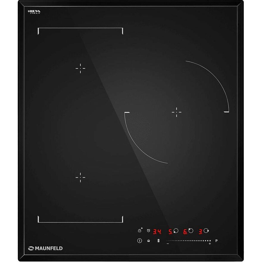 Варочная панель индукционная Maunfeld CVI453SBBK LUX Inverter, черный