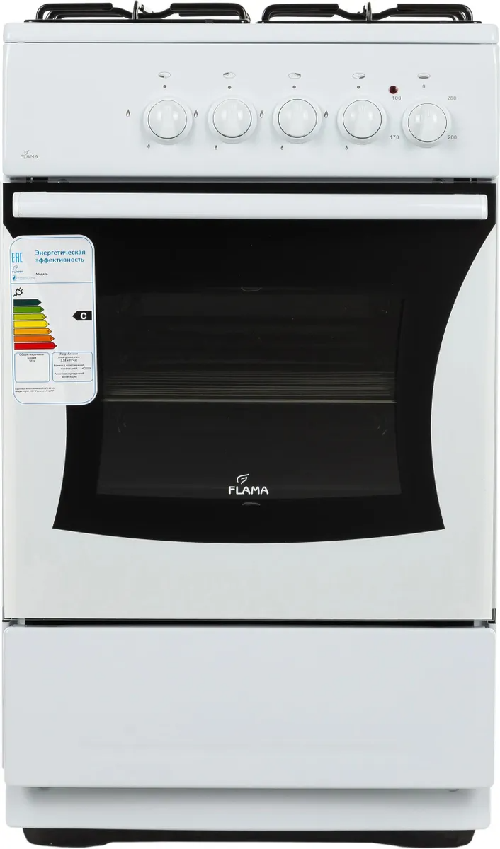 Плита газовая Flama AK 1416 W, белый