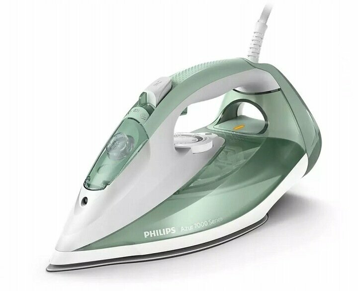 Утюг паровой Philips Azur 7000 series DST7012/70, желто-зеленый/серый