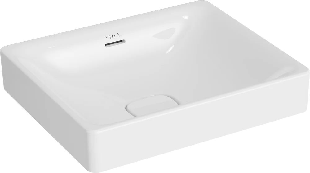 Раковина накладная VitrA Metropole 7534B003-0673 50 см (c переливом и донным клапаном), белый