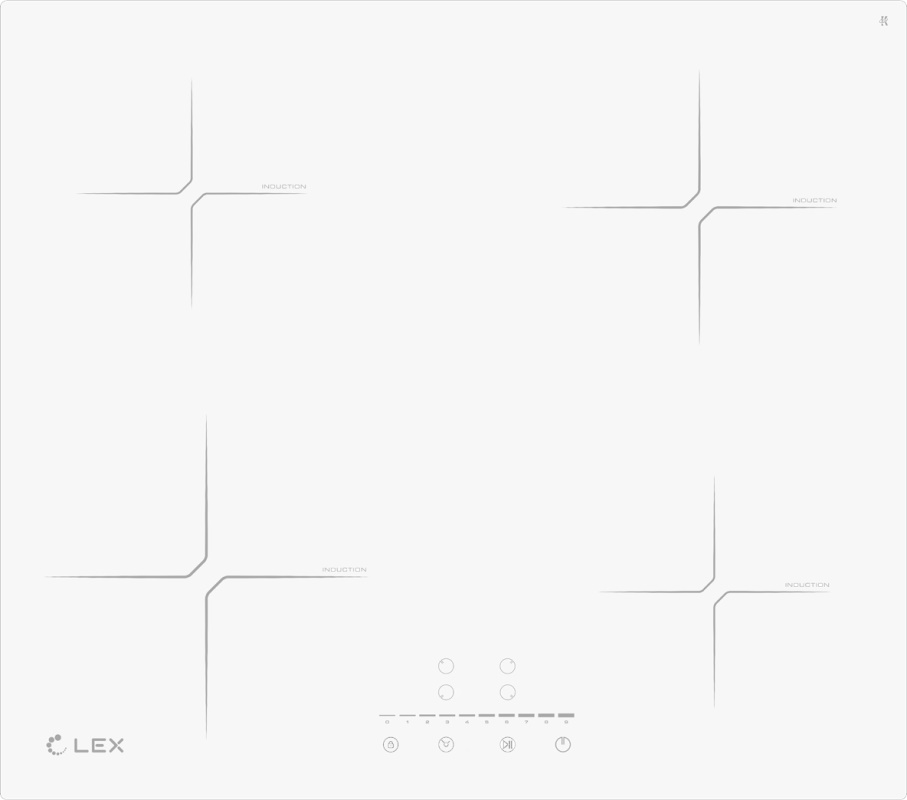 Варочная панель электрическая Lex EVI 640-2 WH