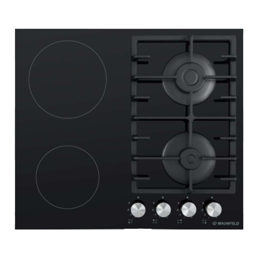 Варочная панель комбинированная Maunfeld EEHG.642VC.3CB/KG, черный