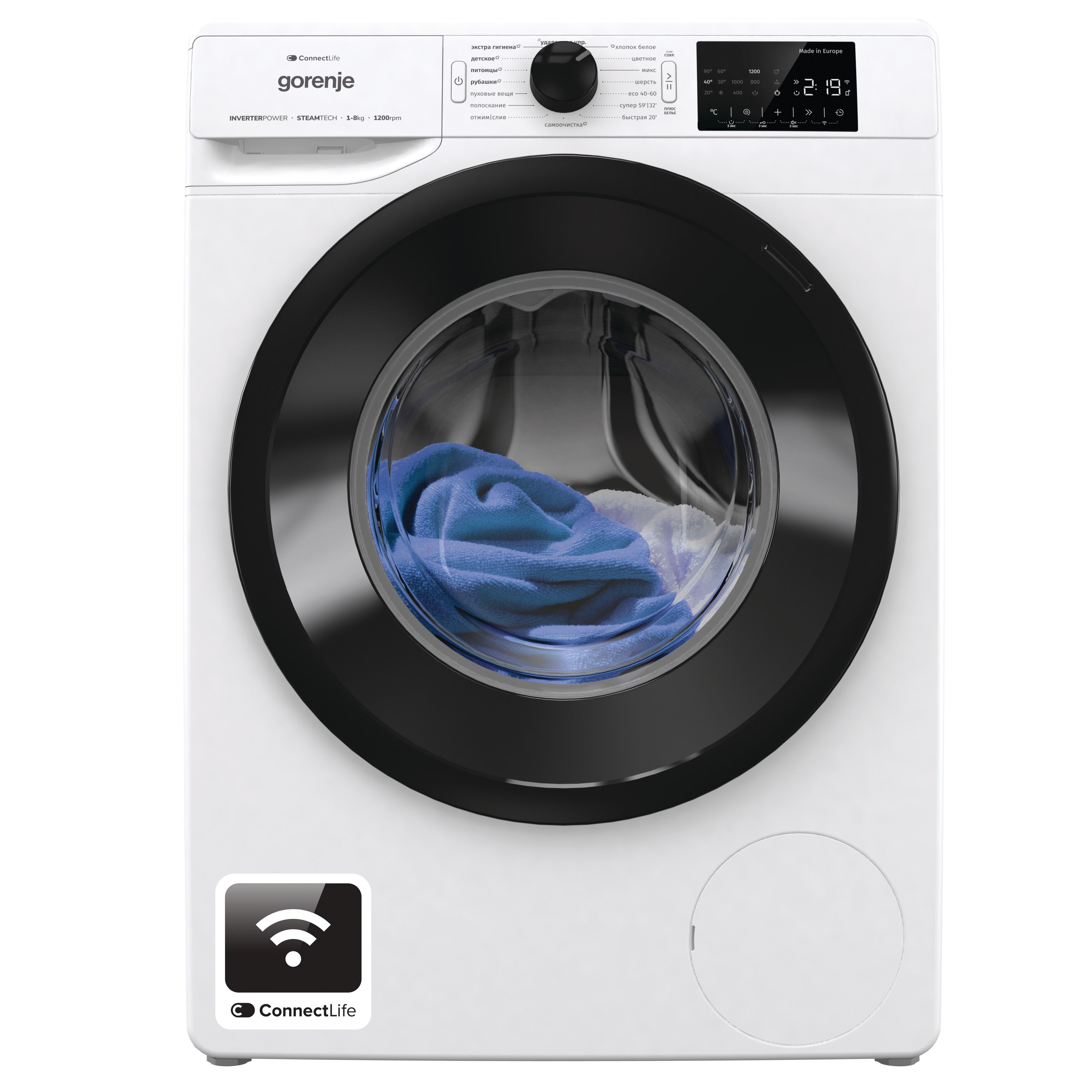 Стиральная машина Gorenje WPNEI82SBSWIFI/C, белый