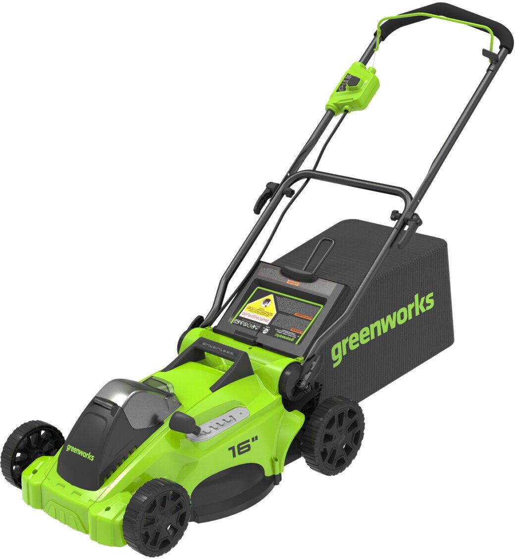 Газонокосилка Greenworks GD40LM16X 2517907 (без АКБ)