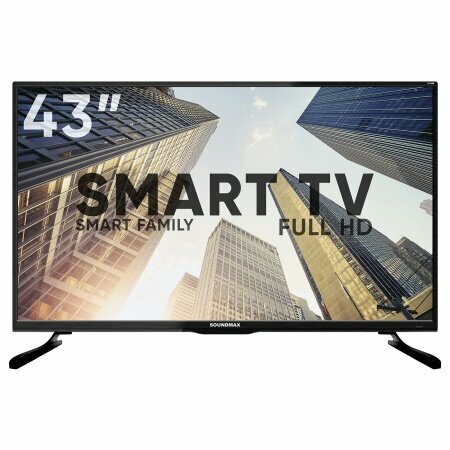 Телевизор SoundMAX SM-LED43M02S, черный