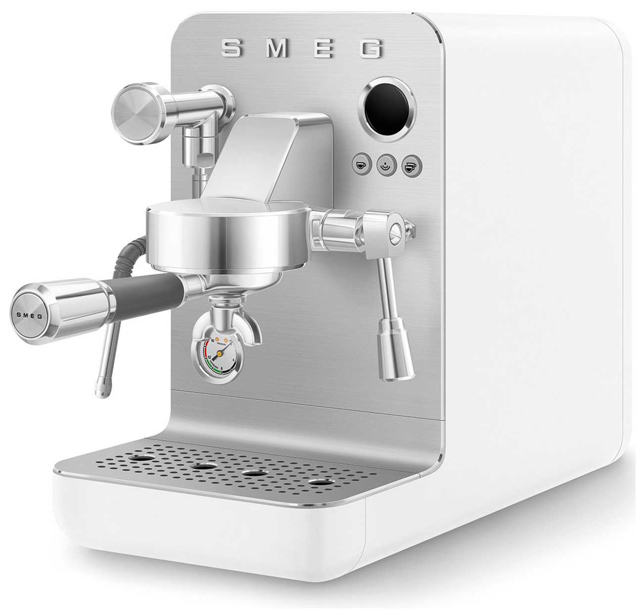 Кофемашина рожковая Smeg EMC02WHMEU, белый