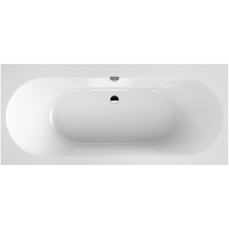 Ванна квариловая Villeroy & Boch Oberon 2.0 UBQ170OBR2DV-01 170x75 см (с ножками и сливом-переливом)