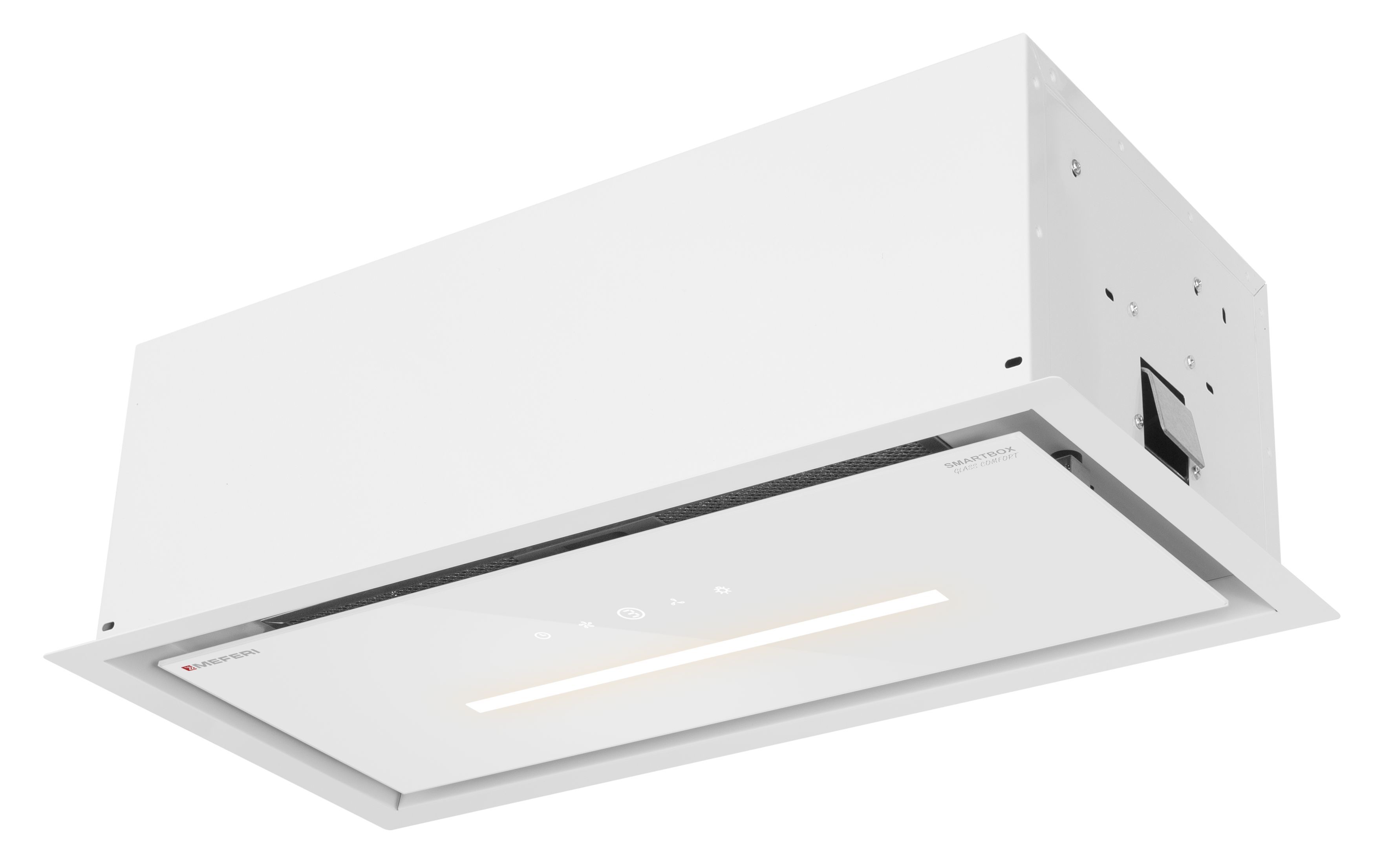 Вытяжка встраиваемая Meferi SMARTBOX60WH GLASS POWER, белый
