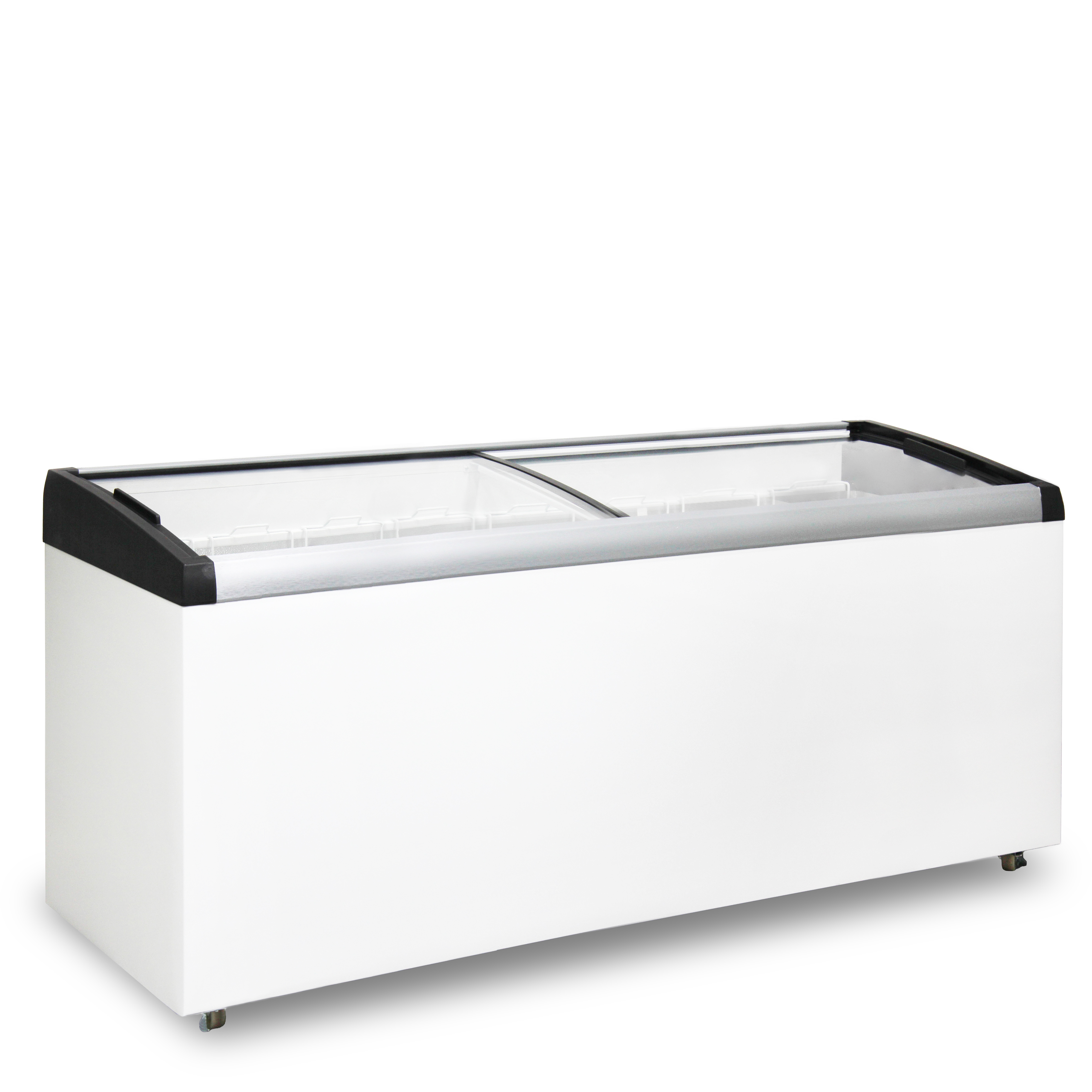 Морозильный ларь Бирюса CF68 (4), белый/серебристо-черный