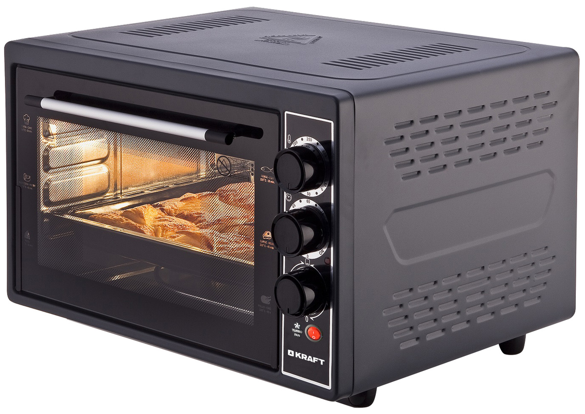 Мини-печь KRAFT KF-MO 4506 черный