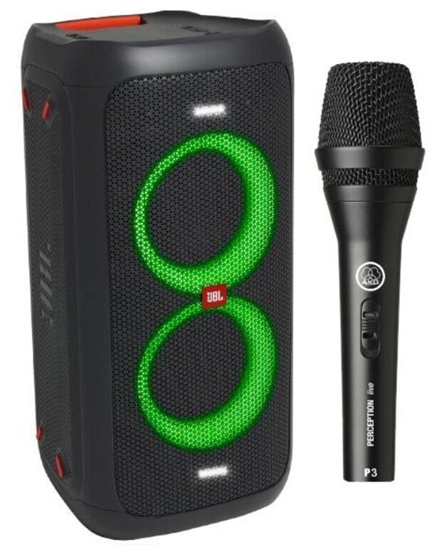 Колонка JBL Partybox 100 + AKG P3 S
