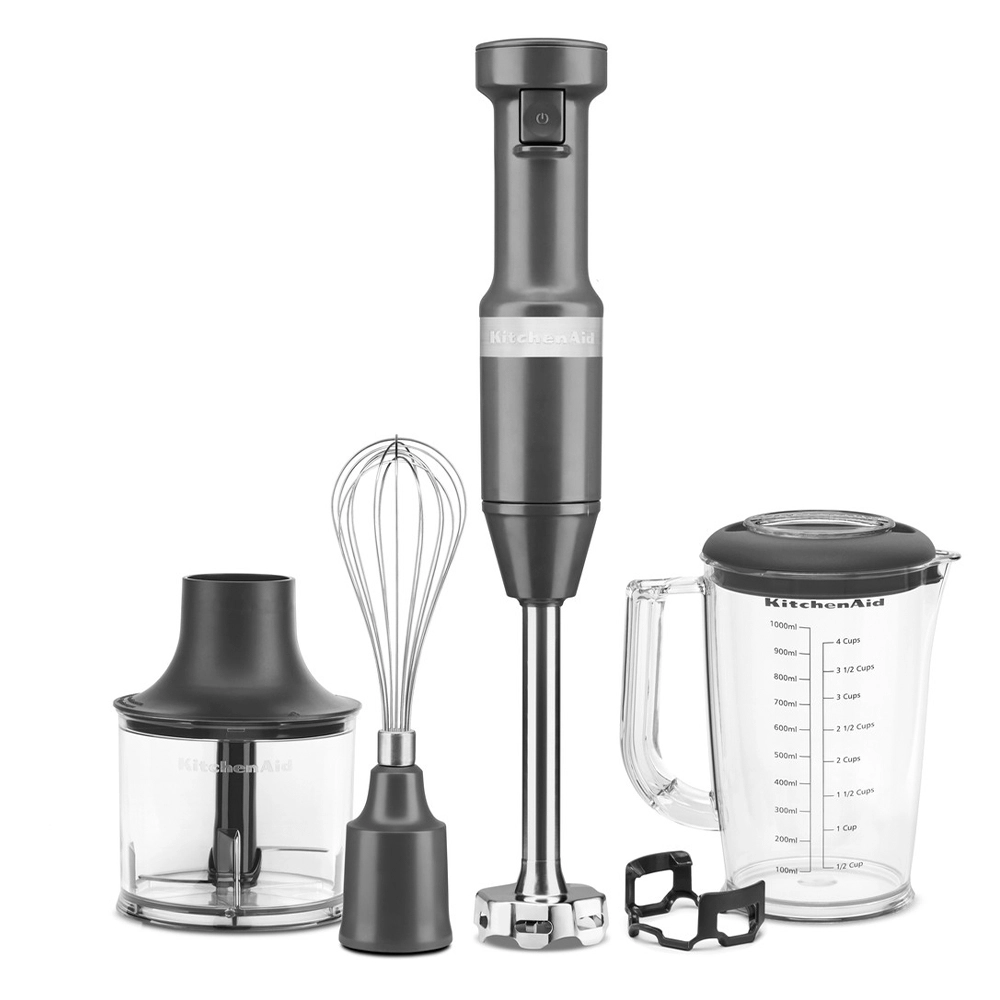 Блендер погружной KitchenAid 5KHBV83EDG, серый уголь