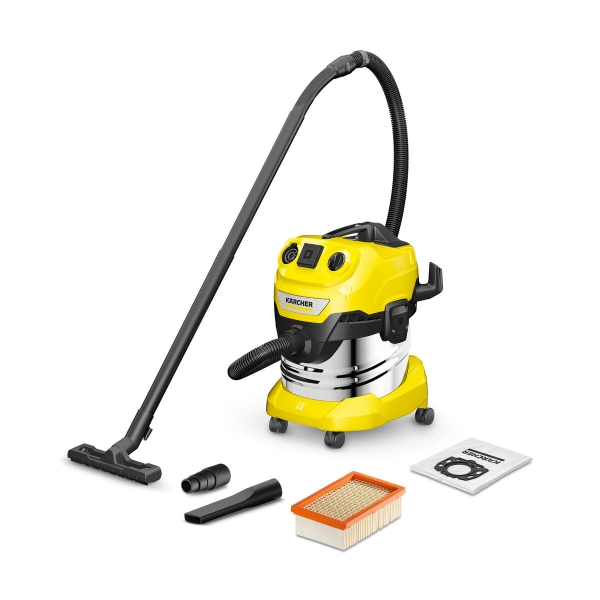 Строительный пылесос Karcher WD 4 P S V-20/5/22 (1.628-290.0), желтый