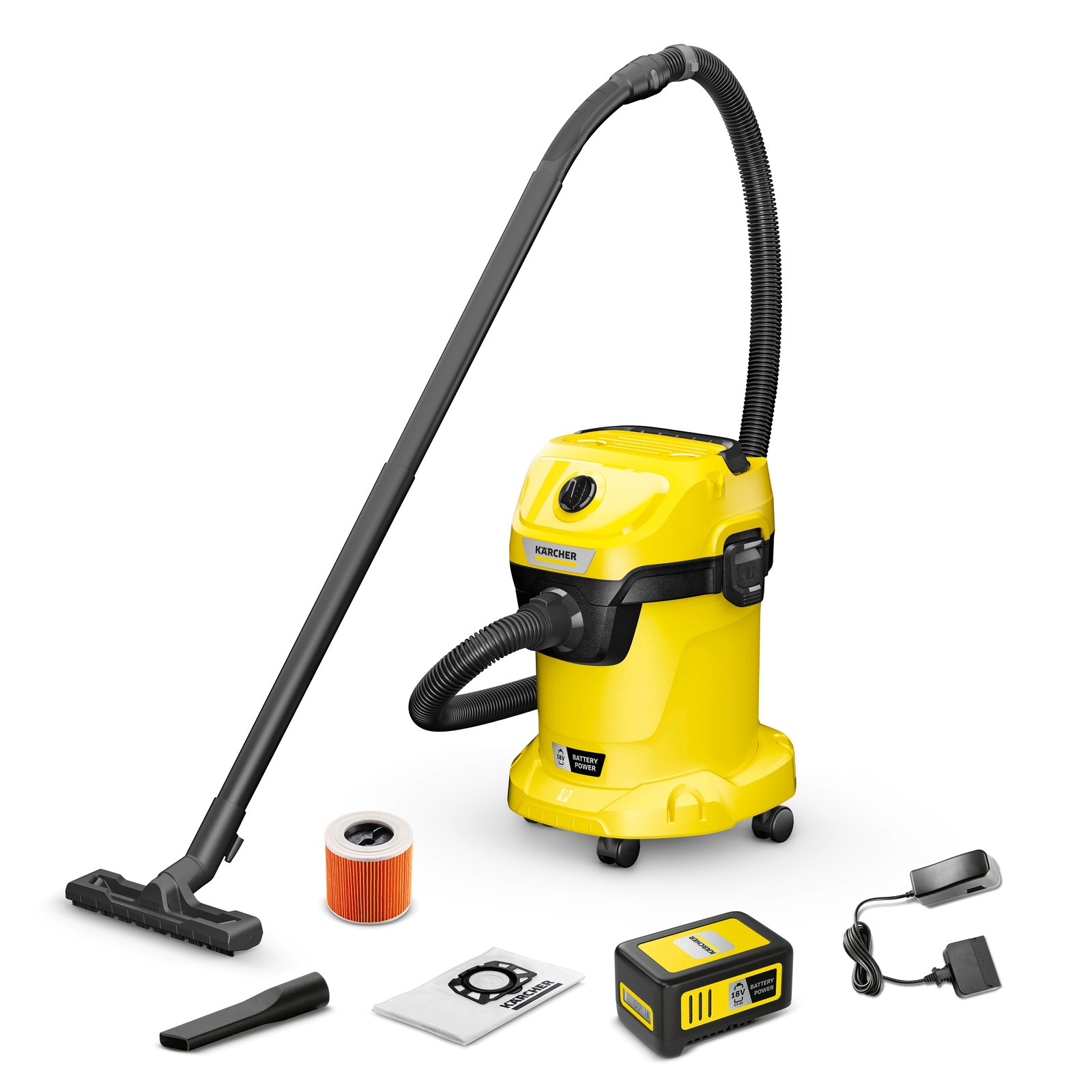 Пылесос Karcher WD 3-18 Battery Set V-17/20 (1.628-551.0)