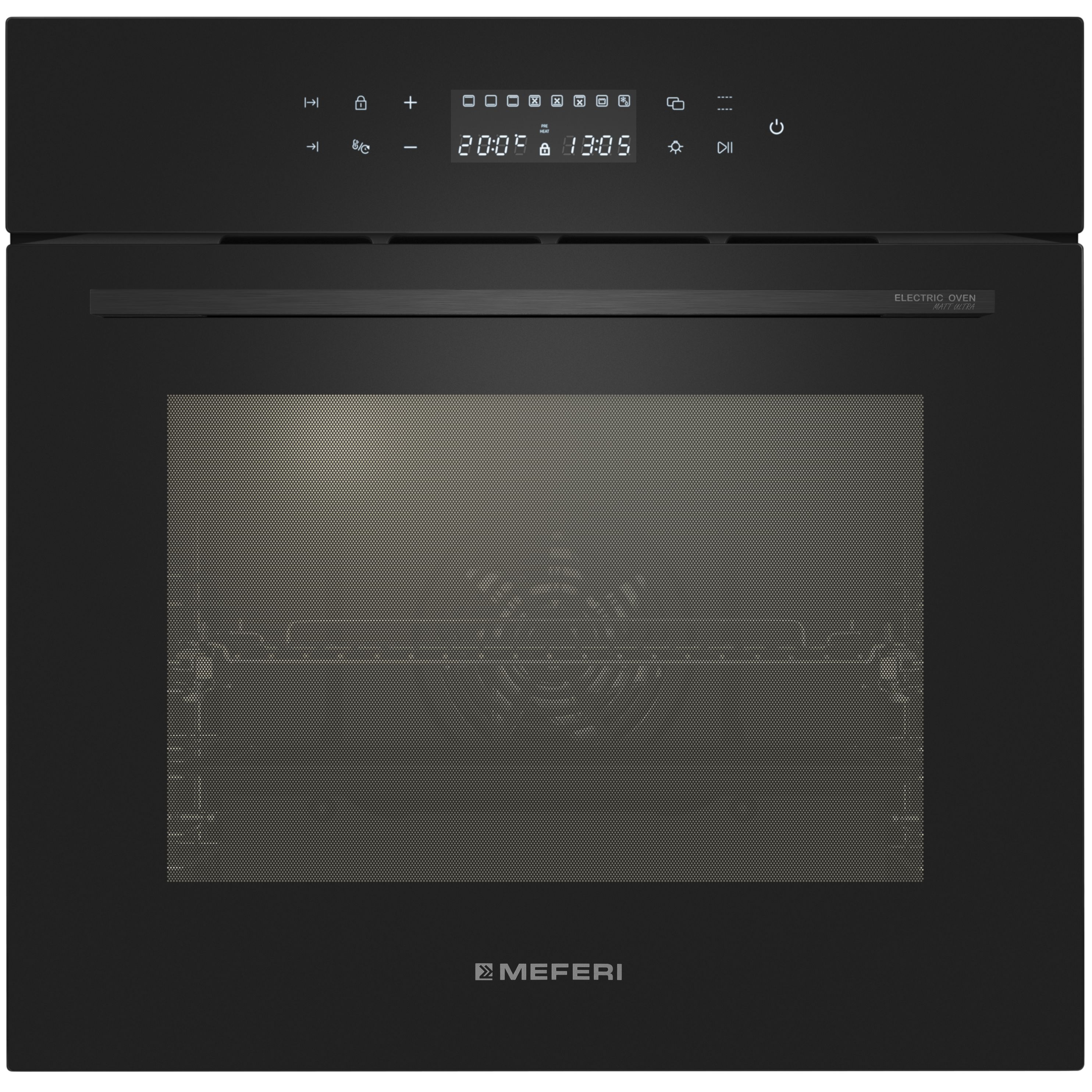 Духовой шкаф электрический Meferi MEO6010BK MATT ULTRA, черный матовый