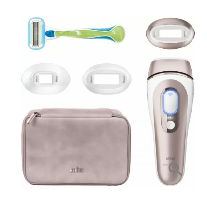 Фотоэпилятор Braun Skin i-expert Smart IPL PL7253, розовый/белый