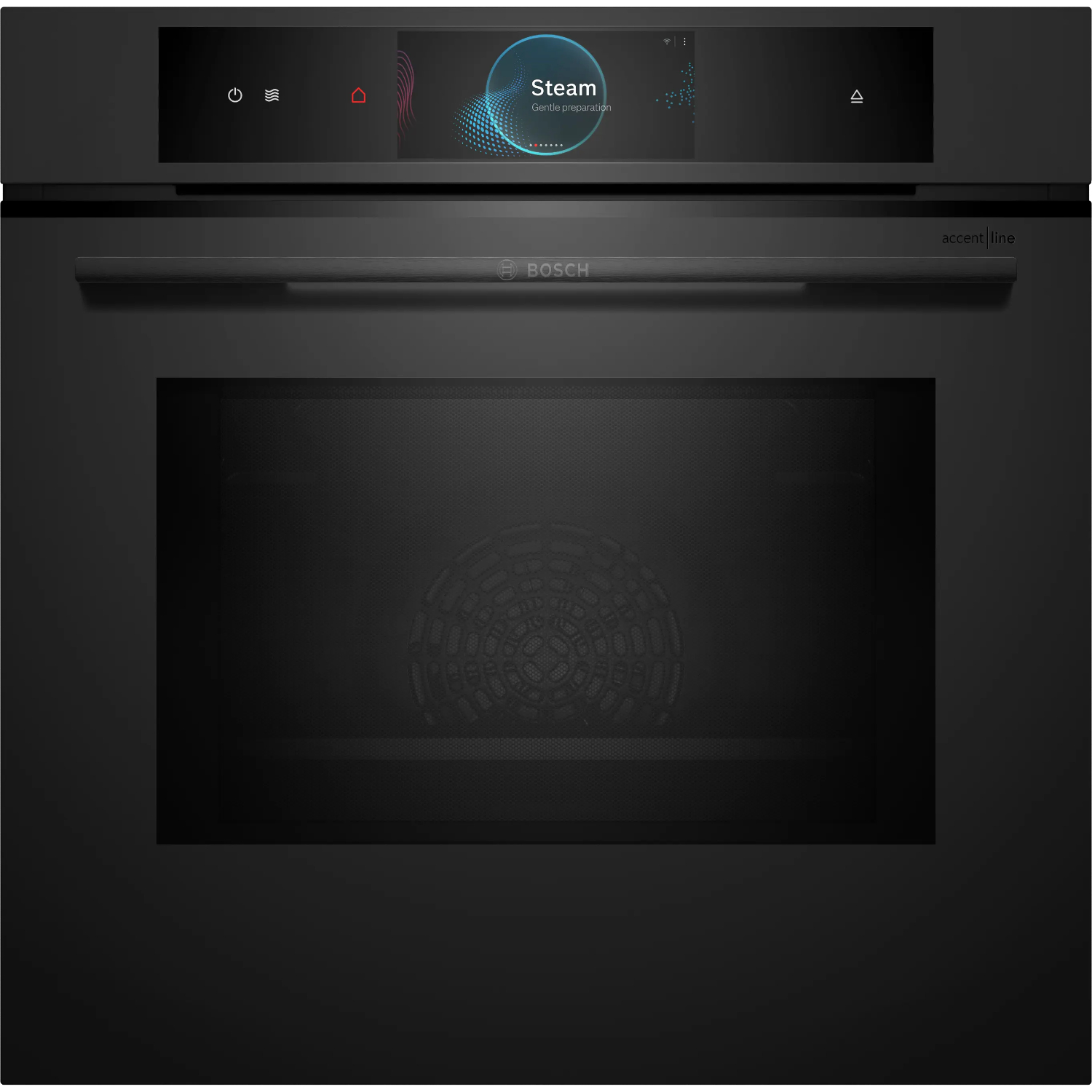 Духовой шкаф электрический c паром и СВЧ Bosch HNG978NM1, матовый черный