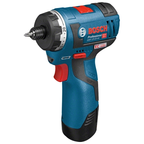 Шуруповерт BOSCH GSR 12V-20 HX 2.0Ач х2 L-BOXX