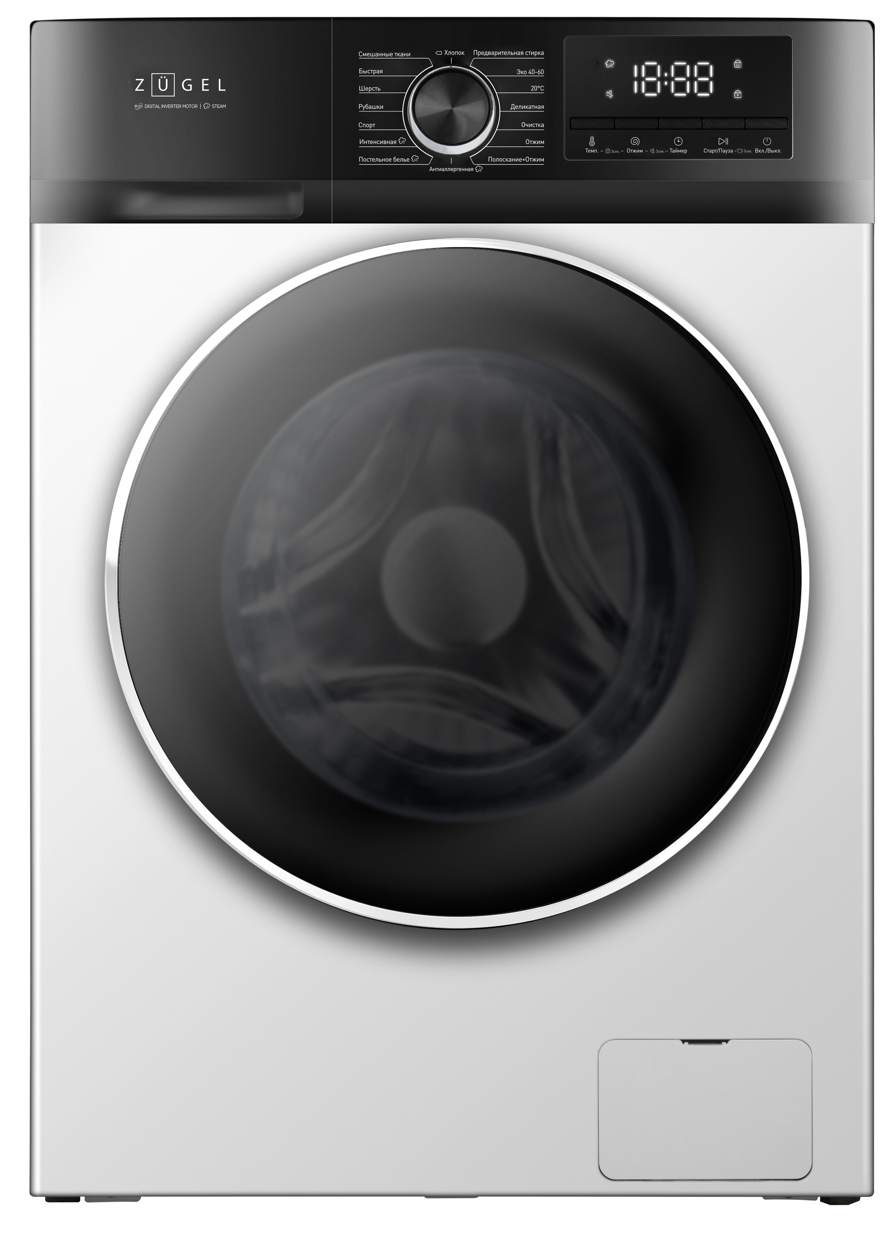 Стиральная машина ZUGEL ZWS8140I Inverter Steam