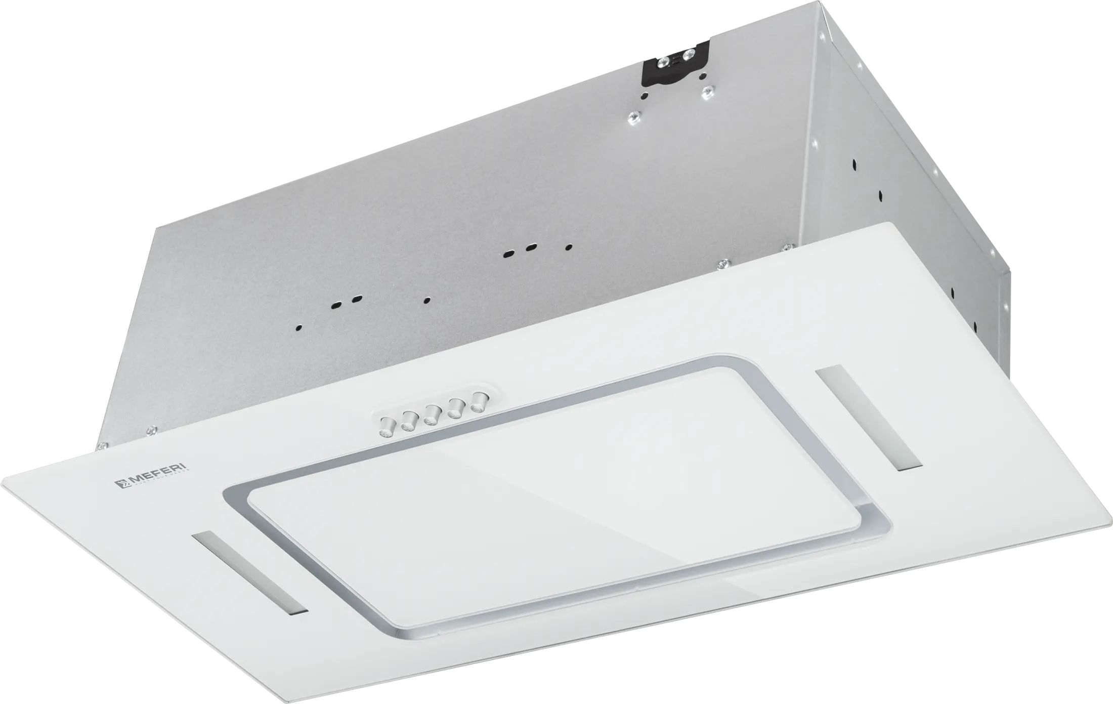 Вытяжка встраиваемая Meferi INBOX60WH GLASS ULTRA, белый