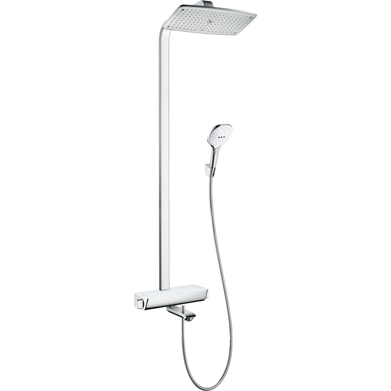 Душевая стойка Hansgrohe Raindance Select E 360 27113400 Showerpipe, хром/белый