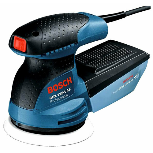 Эксцентриковая шлифмашина BOSCH GEX 125-1 AE кейс 0.601.387.501