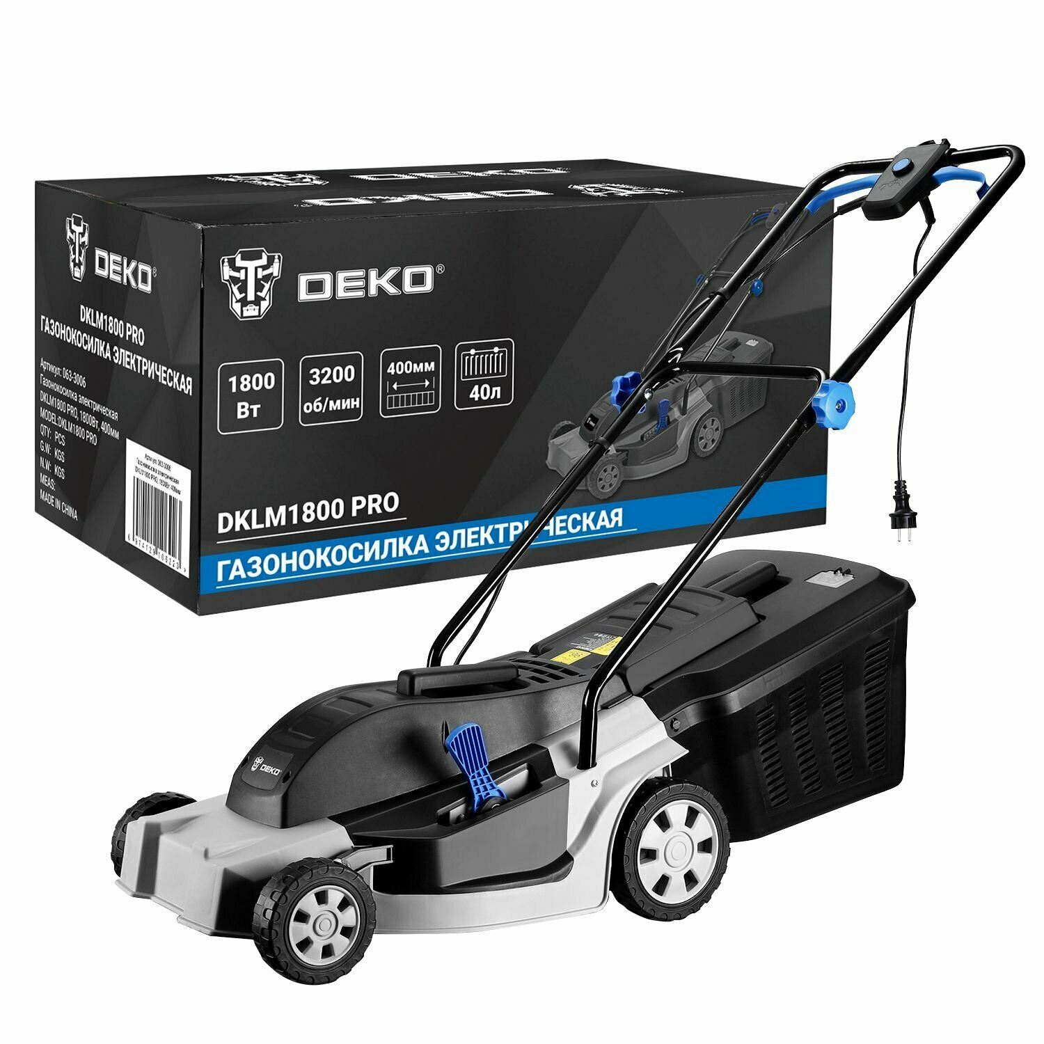 Газонокосилка электрическая Deko DKLM1800 Pro