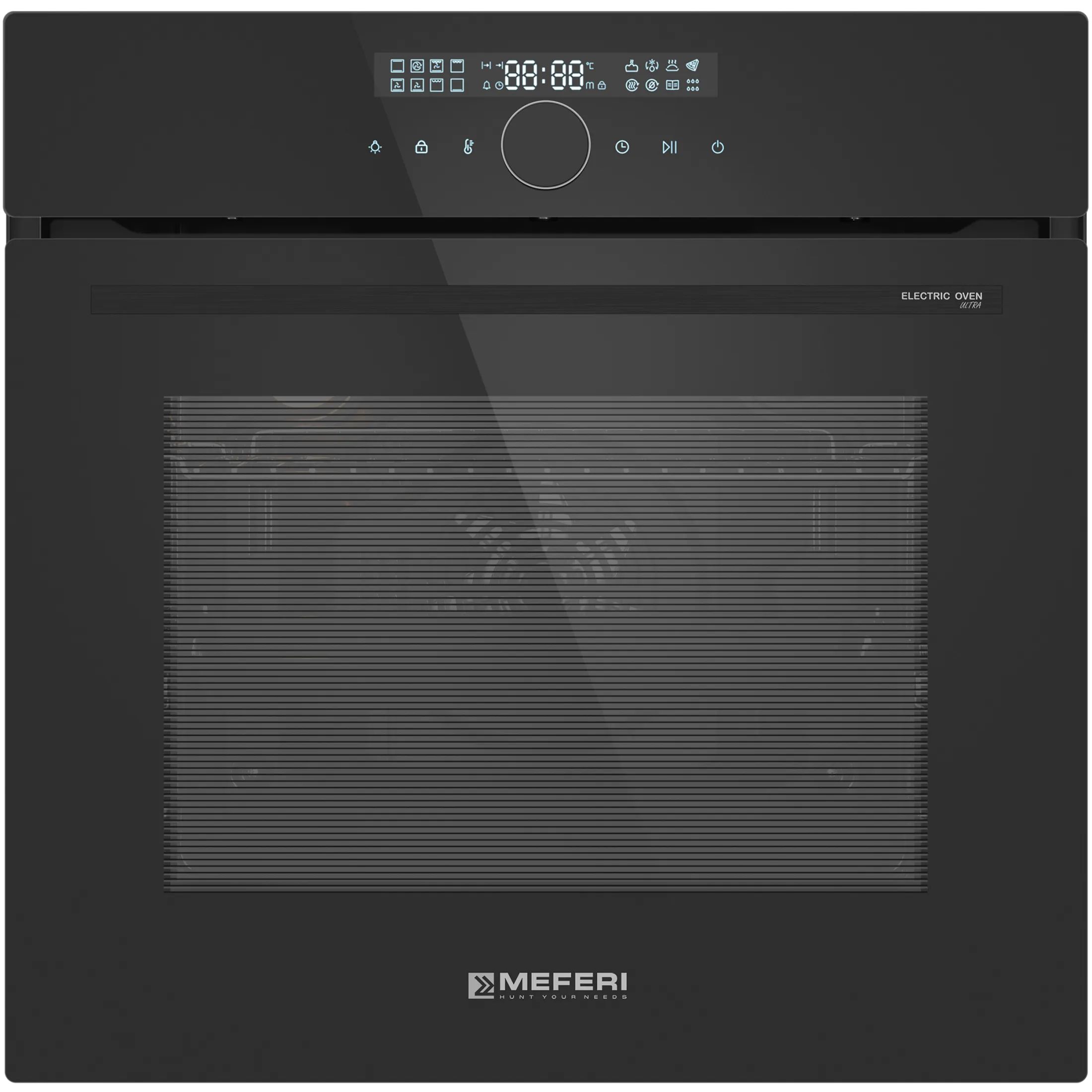 Духовой шкаф электрический Meferi MEO6017BK ULTRA, черный