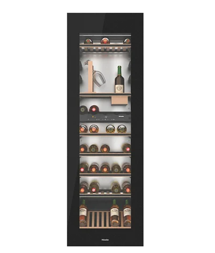 Винный шкаф встраиваемый Miele KWT 6722 iGS-1, черный/стеклянная дверь