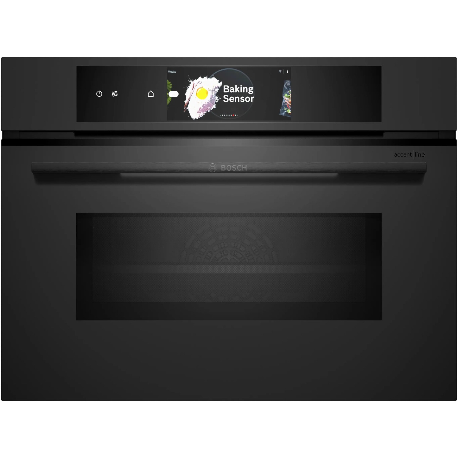 Духовой шкаф электрический c СВЧ Bosch CMG978NM1, матовый черный