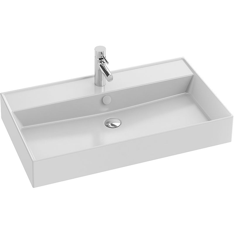 Раковина накладная Jacob Delafon Vivienne EXBI112-00 80 см, белый