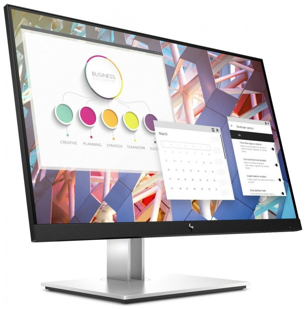 Монитор HP E24 G4, IPS, черный