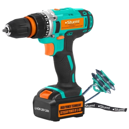 Аккумуляторная дрель-шуруповерт Sturm CD3220LT 33 Н·м