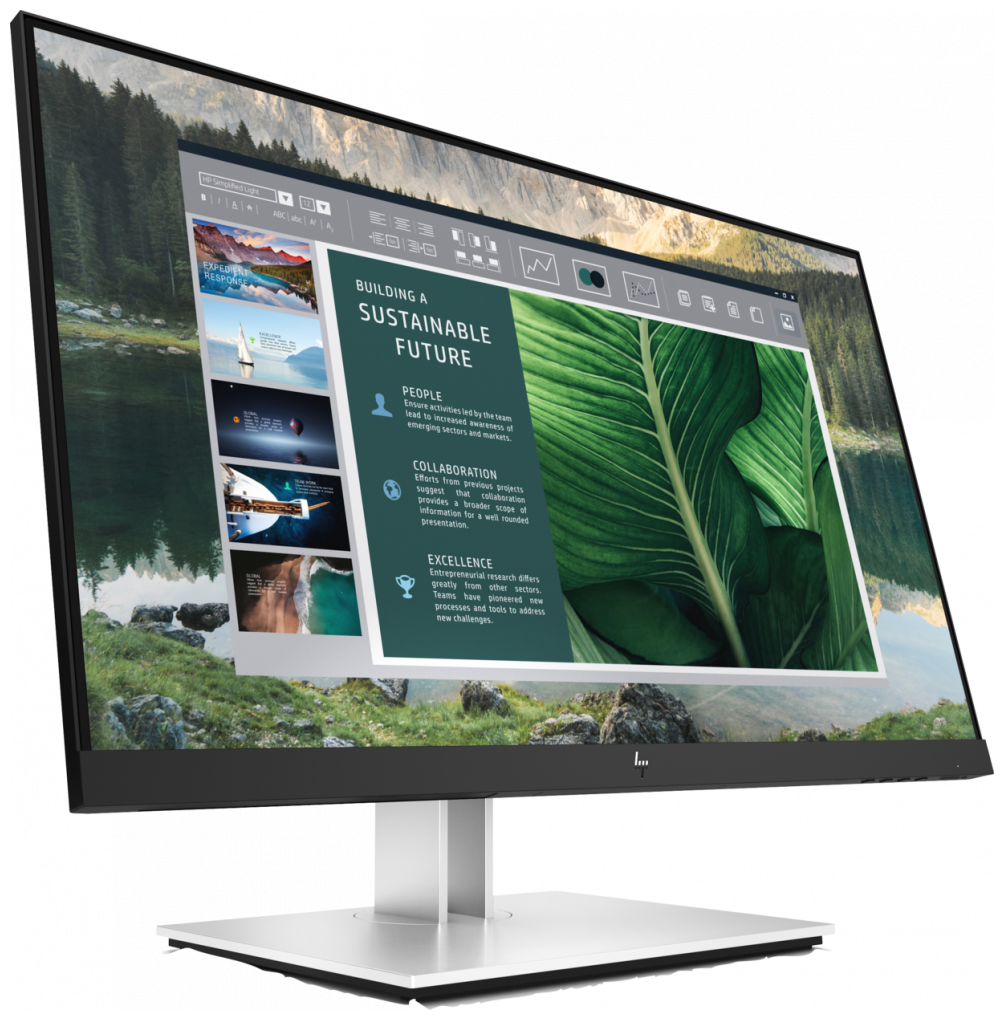 Монитор HP E24u G4, IPS, черный