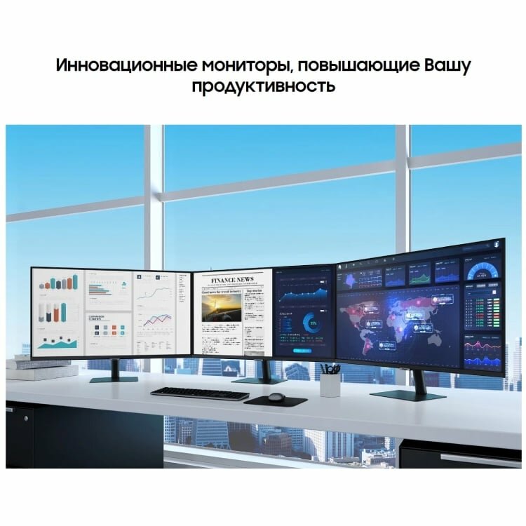 Монитор Samsung S27A700NWI черный