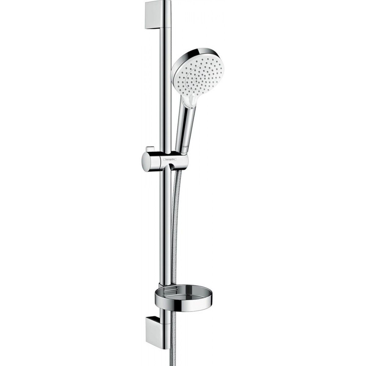 Душевая стойка Hansgrohe Crometta Vario 650 26553400 (с мыльницей), хром/белый