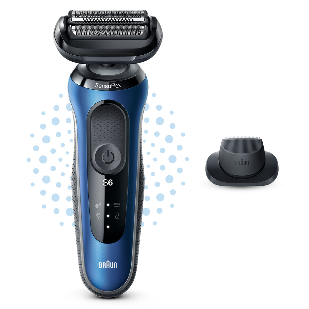 Электробритва Braun Series 6 61-B1200s, синий/черный