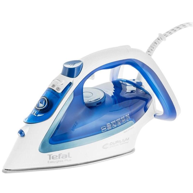 Утюг Tefal Easygliss Plus FV5771E0, белый/синий