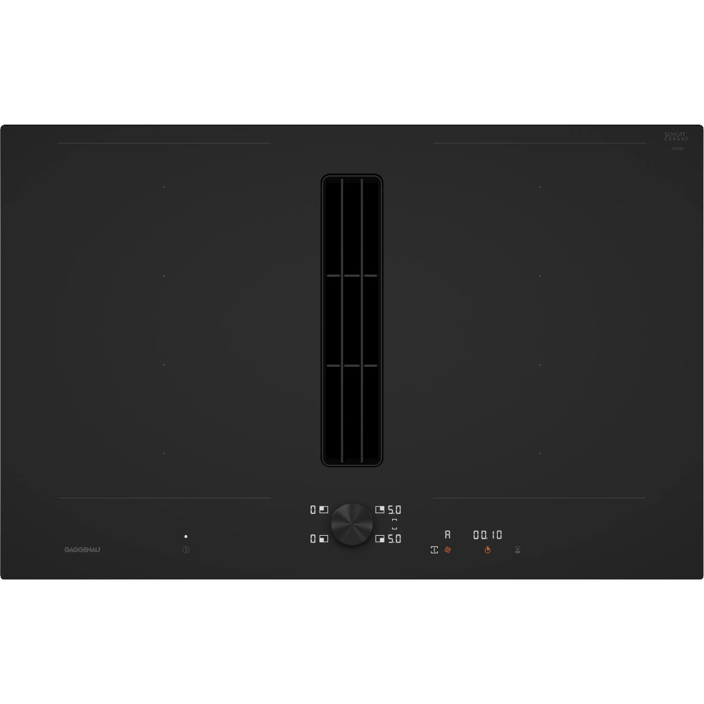 Варочная панель индукционная с вытяжкой Gaggenau CV282101M, черный